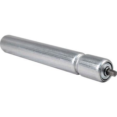 OMNI METALCRAFT 1.9" Dia. x 16 Ga. Galvanized Single Grooved Roller for 13" O.A.W. Omni Conveyors 37824-13-GP